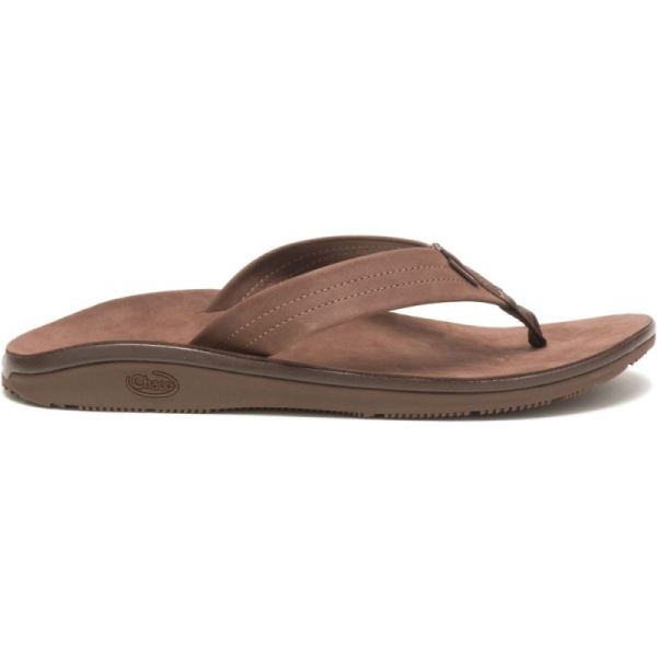 Chacos - Men's Classic Leather Flip - Dark Brown