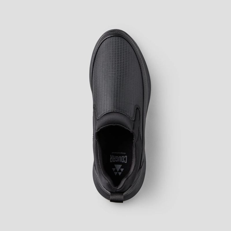 Cougar Women's Rave Nylon Slip-On Waterproof Sneaker-Black