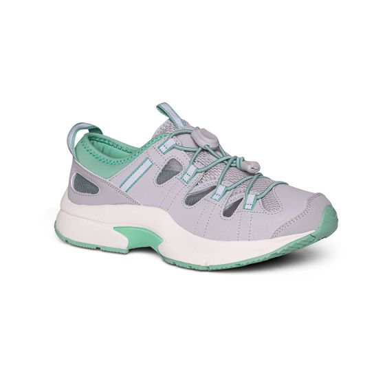 Quick Ship Dr. Comfort Earhart Women's Athletic Shoe | Grey