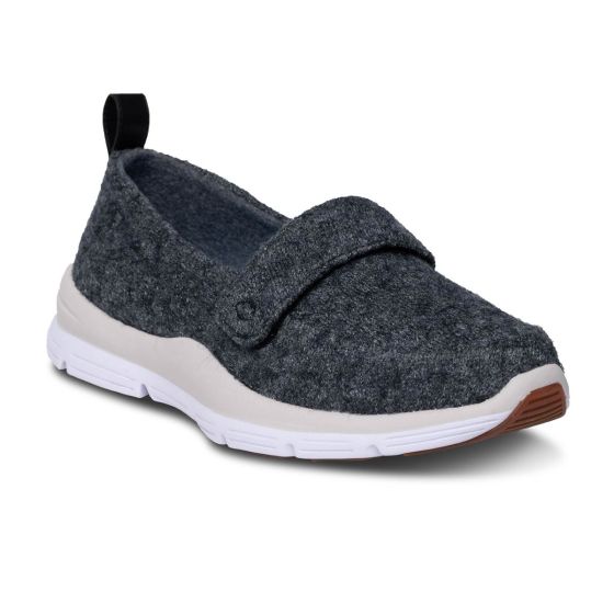 Quick Ship Dr. Comfort Autumn Women's - Casual Espadrille Wool Shoe | Grey