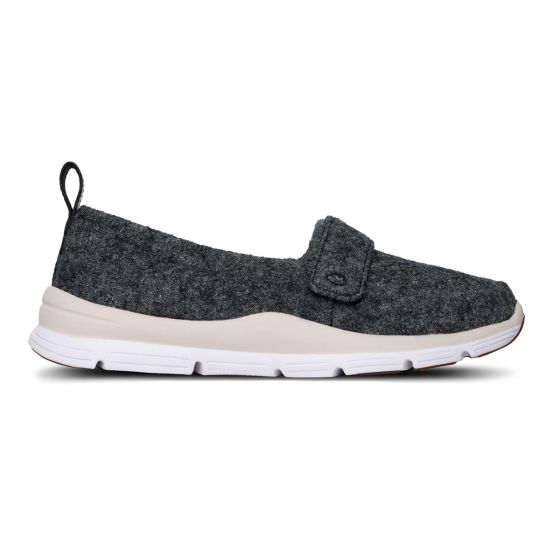 Quick Ship Dr. Comfort Autumn Women's - Casual Espadrille Wool Shoe | Grey