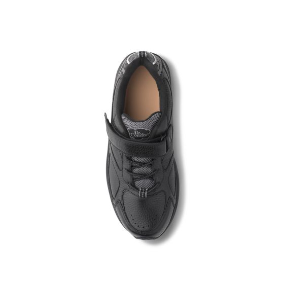 Quick Ship Dr. Comfort Winner Men's Athletic Shoe | Black