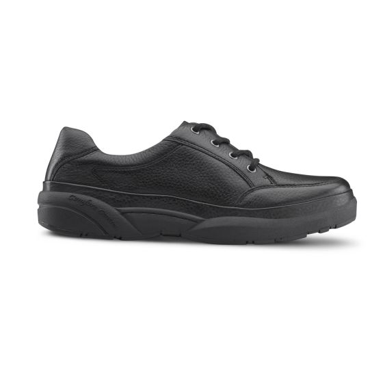 Quick Ship Dr. Comfort Justin Men's Casual Dress Shoe | Black