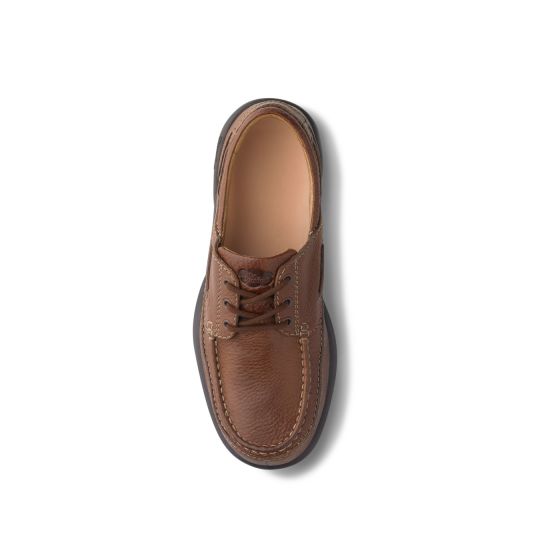 Quick Ship Dr. Comfort Patrick Men's Casual Shoe | Chestnut