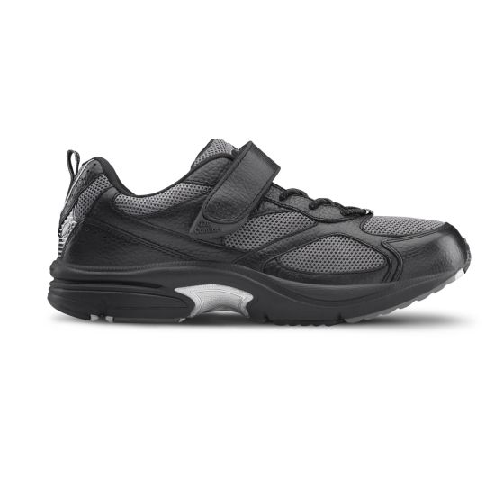 Quick Ship Dr. Comfort Endurance Men's Athletic Shoe | Black
