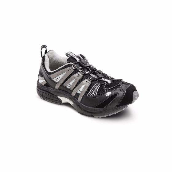Quick Ship Dr. Comfort Performance Men's Athletic Shoe | Blk-gry