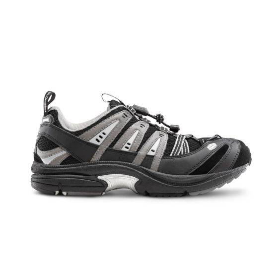 Quick Ship Dr. Comfort Performance Men's Athletic Shoe | Blk-gry