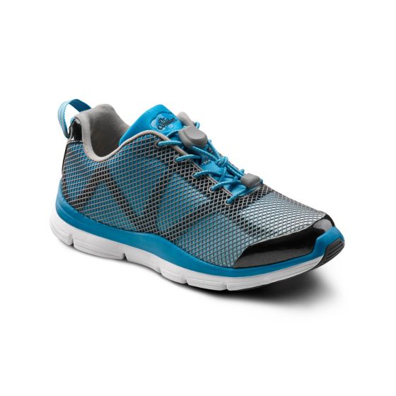 Quick Ship Dr. Comfort Katy Women's Athletic Shoe | Turquoise