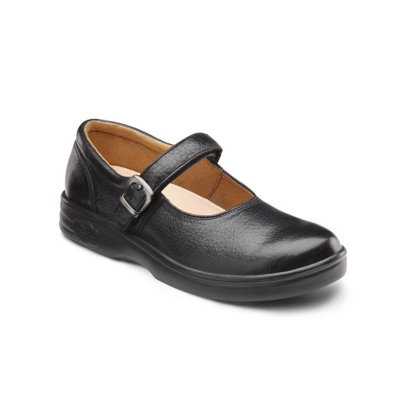 Quick Ship Dr. Comfort Merry Jane Women's Dress Shoe | Black