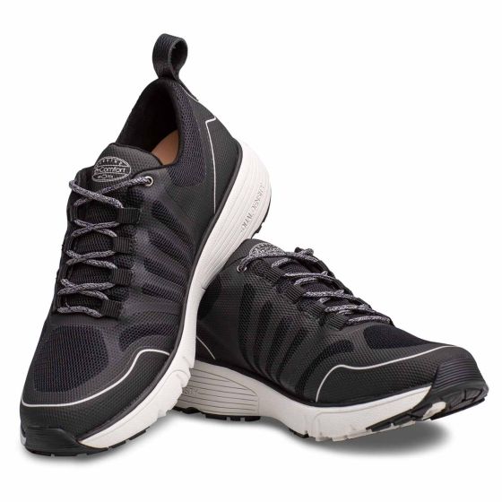 Quick Ship Dr. Comfort Gordon Men's Walking Shoe | Black