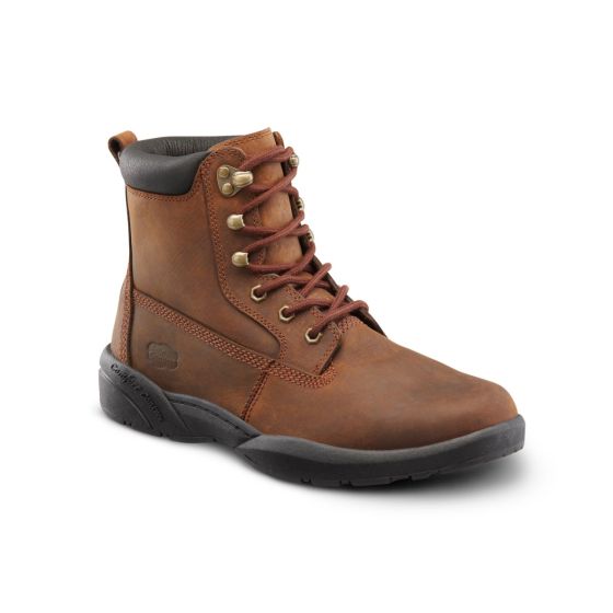 Quick Ship Dr. Comfort Boss Men's Work Boot | Chestnut