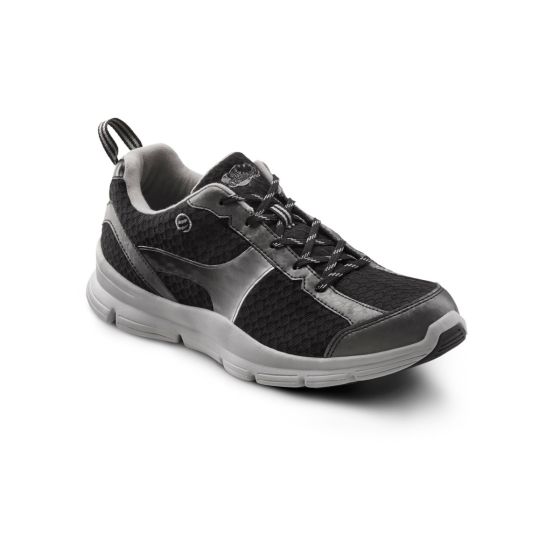 Quick Ship Dr. Comfort Chris Men's Athletic Shoe | Black