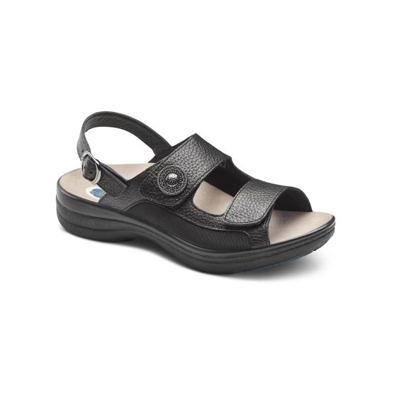 Quick Ship Dr. Comfort Lana Women's Sandals | Black