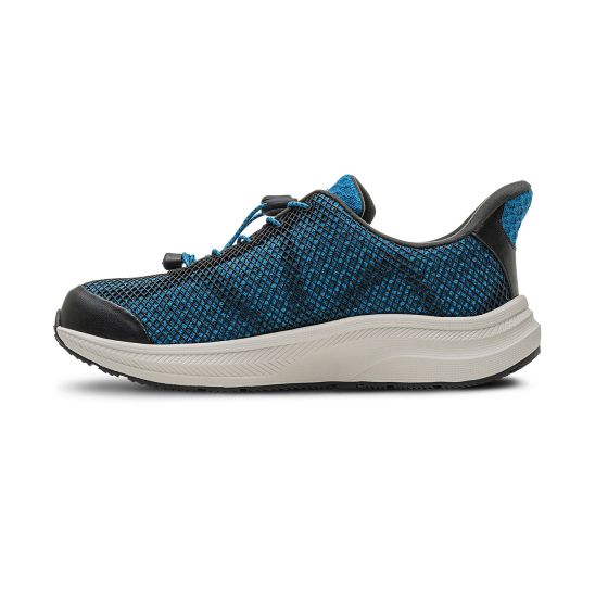 Quick Ship Dr. Comfort Jay Men's Hands-Free Shoe | Blue