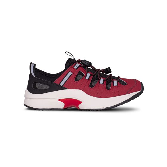 Quick Ship Dr. Comfort Earhart Women's Athletic Shoe | Burgundy