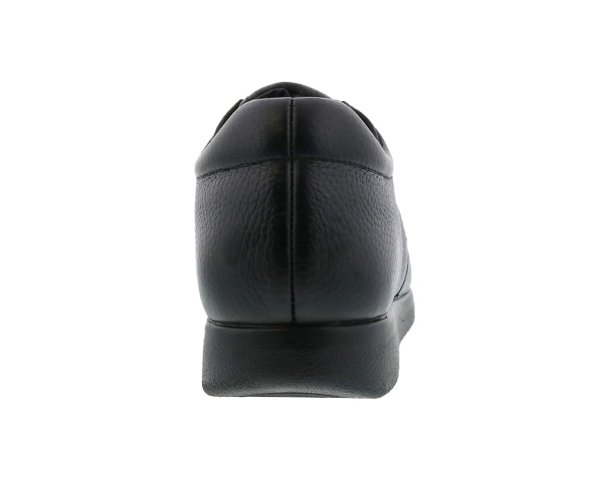 DREW SHOES | MEN'S DOUBLER-Black Pebbled Leather