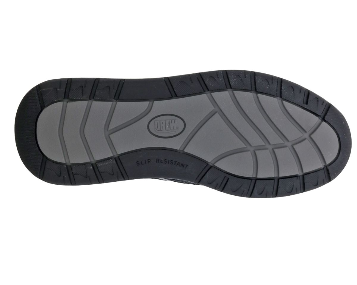 DREW SHOES | MEN'S THRUST-Black Leather/ Grey Mesh