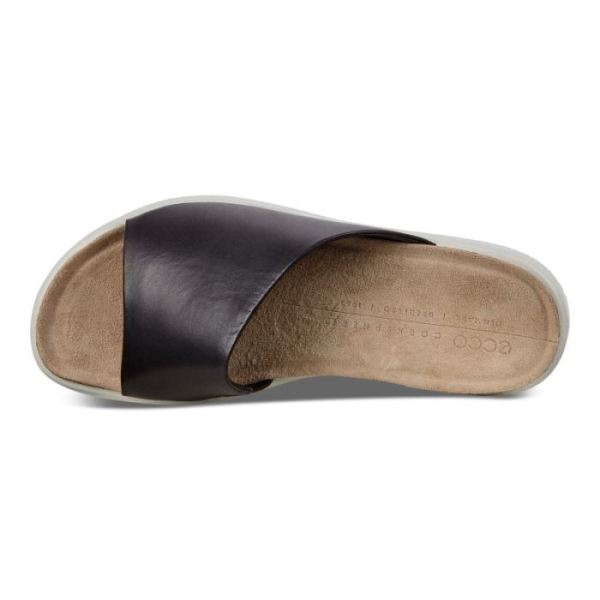 ECCO SHOES -CORKSPHERE WOMEN'S SLIP-ON SANDALS-BLACK