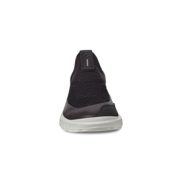 ECCO SHOES -ST.1 LITE MEN'S SLIP-ON SNEAKERS-BLACK/BLACK/BLACK