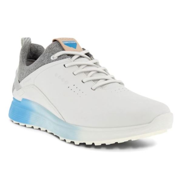ECCO SHOES -MEN'S GOLF S-THREE SHOE-WHITE