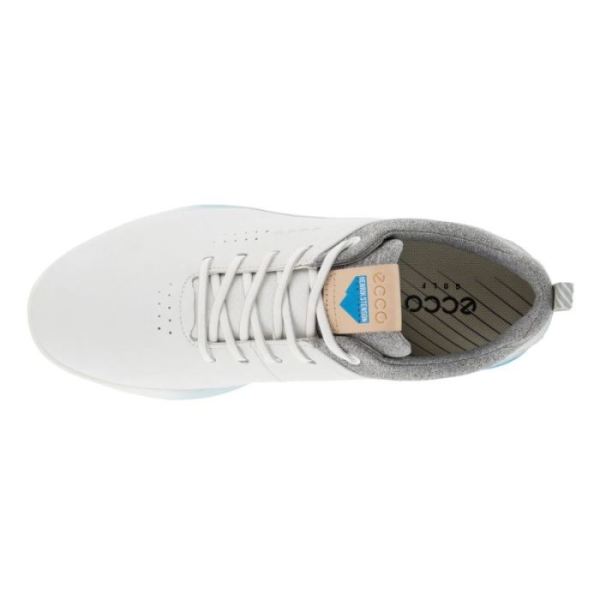 ECCO SHOES -MEN'S GOLF S-THREE SHOE-WHITE