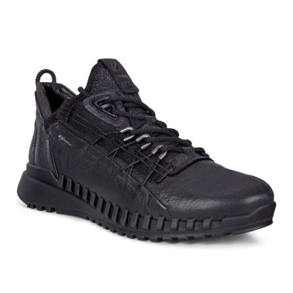 ECCO SHOES -ZIPFLEX WOMEN'S LOW DYNEEMA SHOES-BLACK