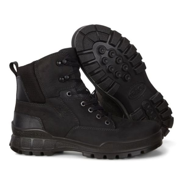 ECCO SHOES -TRACK 25 MEN'S MID HM PL-BLACK/BLACK