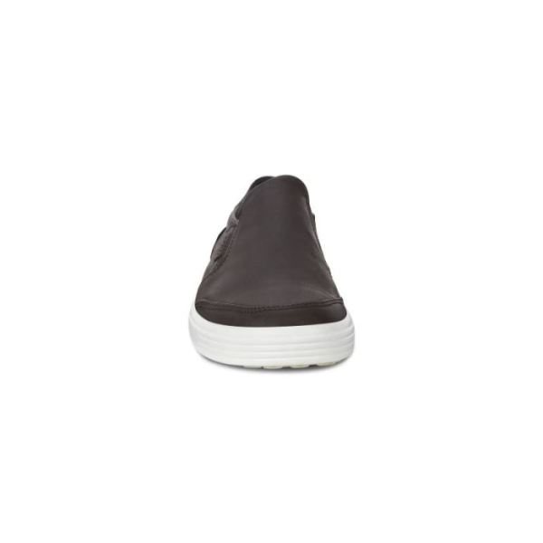 ECCO SHOES -SOFT 7 MEN'S SLIP-ON SNEAKERS-BLACK