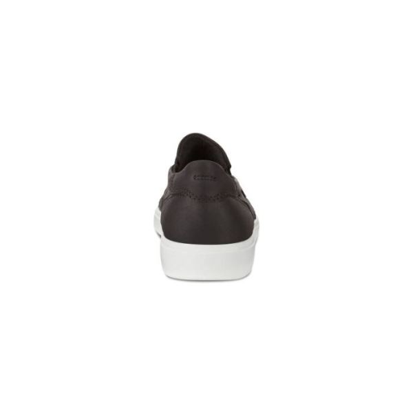 ECCO SHOES -SOFT 7 MEN'S SLIP-ON SNEAKERS-BLACK