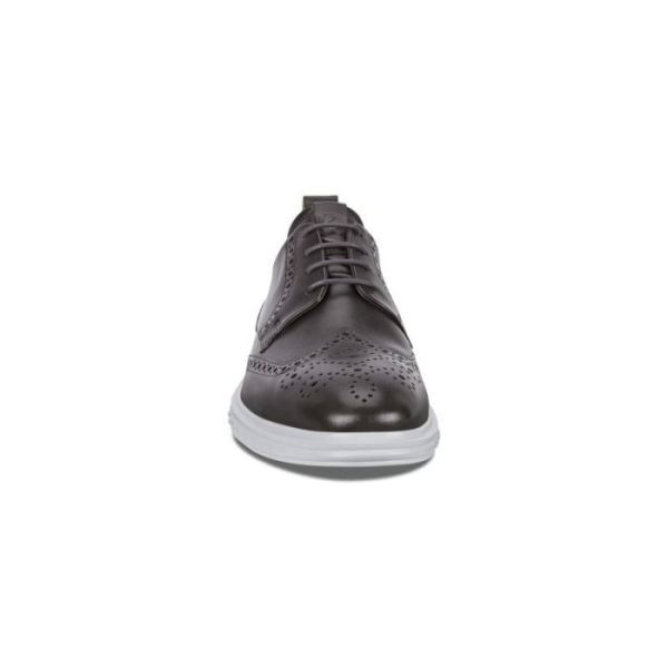 ECCO SHOES -ST.1 HYBRID LITE WINGTIP BROGUE SHOES-MAGNET