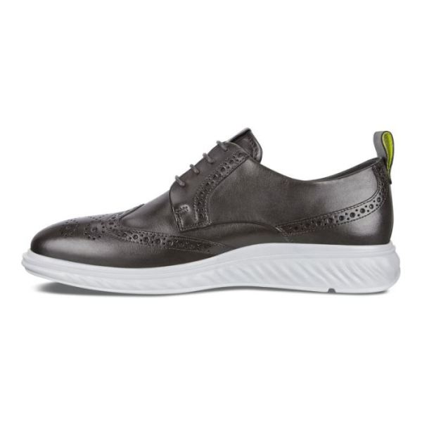 ECCO SHOES -ST.1 HYBRID LITE WINGTIP BROGUE SHOES-MAGNET