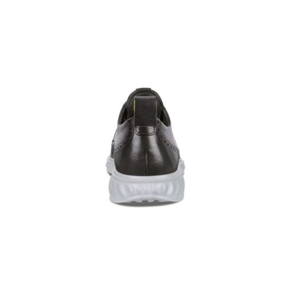 ECCO SHOES -ST.1 HYBRID LITE WINGTIP BROGUE SHOES-MAGNET