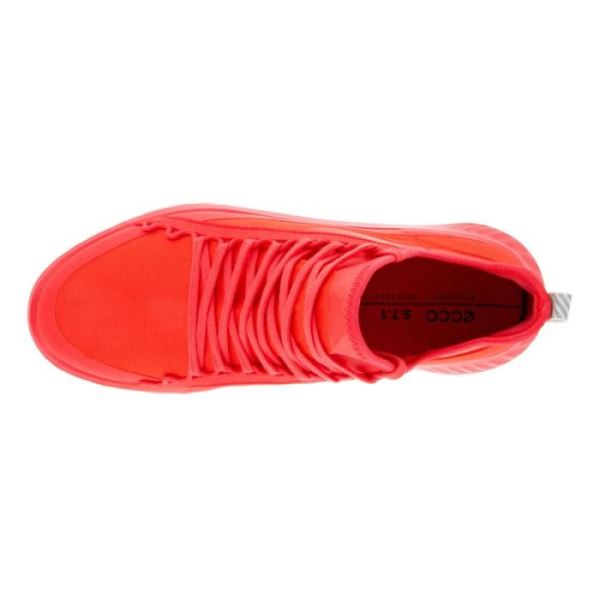 ECCO SHOES -ST.1 LITE WOMEN'S ATHLEISURE SNEAKER-HIBISCUS/HIBISCUS