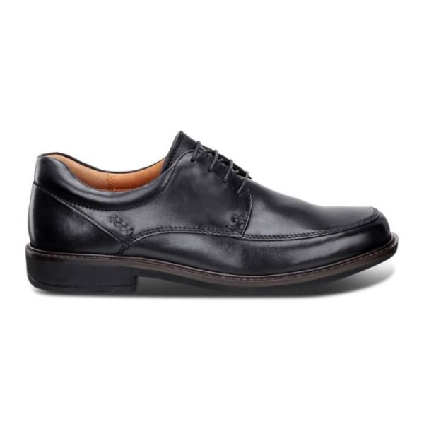 ECCO SHOES -HOLTON APRON TOE TIE-BLACK