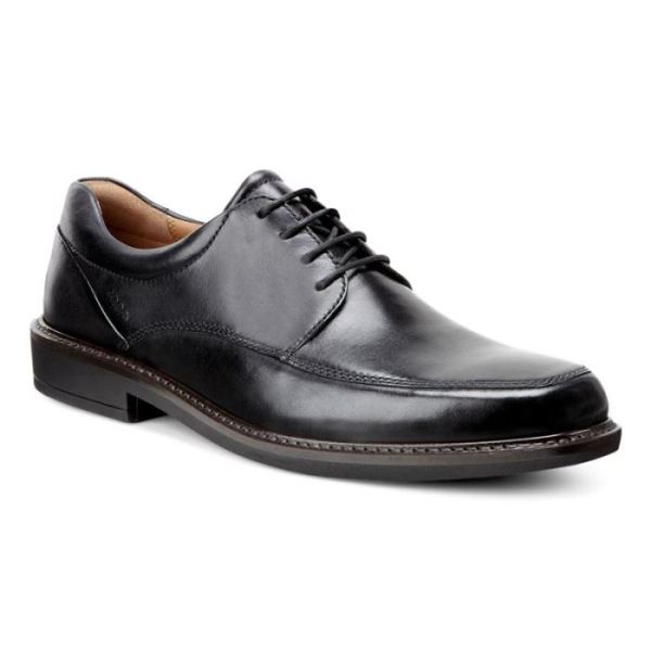 ECCO SHOES -HOLTON APRON TOE TIE-BLACK