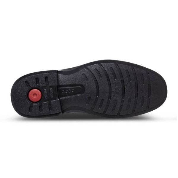 ECCO SHOES -HOLTON APRON TOE TIE-BLACK