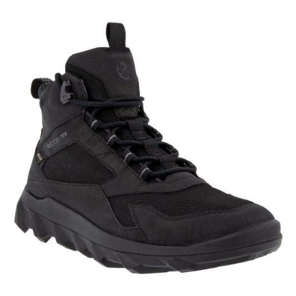 ECCO SHOES -MX MEN'S MID BOOT GTX-BLACK/BLACK