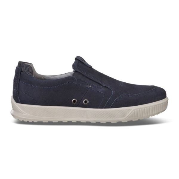 ECCO SHOES -BYWAY MEN'S SLIP ON SNEAKER-NAVY