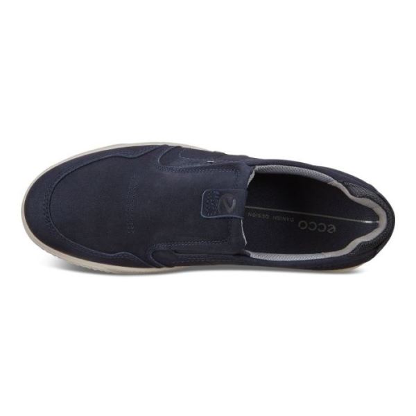ECCO SHOES -BYWAY MEN'S SLIP ON SNEAKER-NAVY