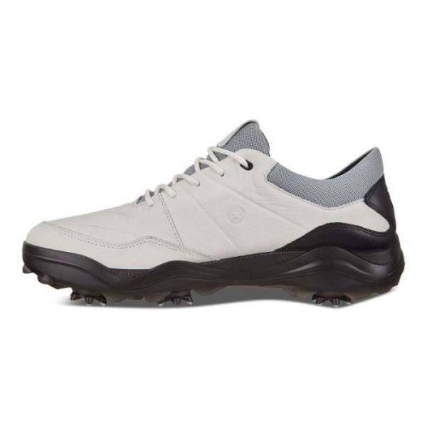 ECCO SHOES -MEN'S CLEATED GOLF STRIKE SHOES-WHITE