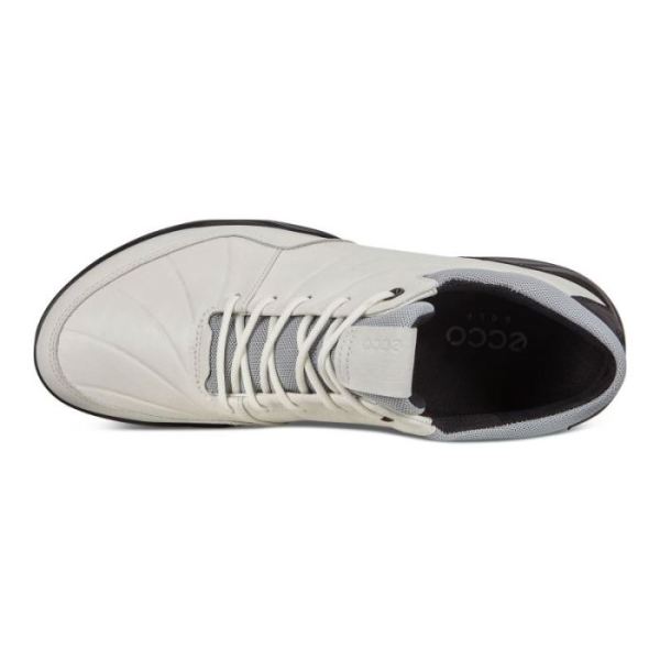 ECCO SHOES -MEN'S CLEATED GOLF STRIKE SHOES-WHITE