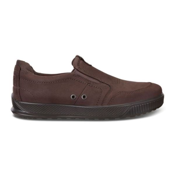 ECCO SHOES -BYWAY MEN'S SLIP ON SNEAKER-MOCHA