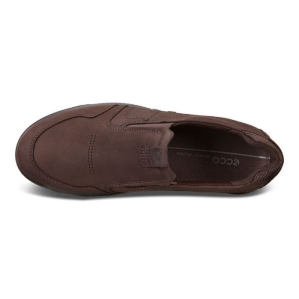 ECCO SHOES -BYWAY MEN'S SLIP ON SNEAKER-MOCHA