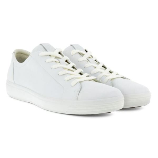 ECCO SHOES -SOFT 7 MEN'S CITY SNEAKER-WHITE