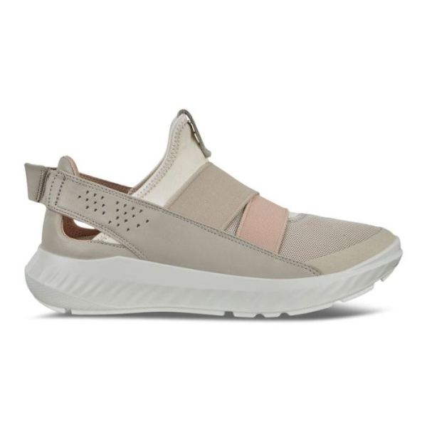 ECCO SHOES -ST.1 LITE WOMEN'S SLIP-ON SNEAKERS-MULTICOLOR GRAVEL