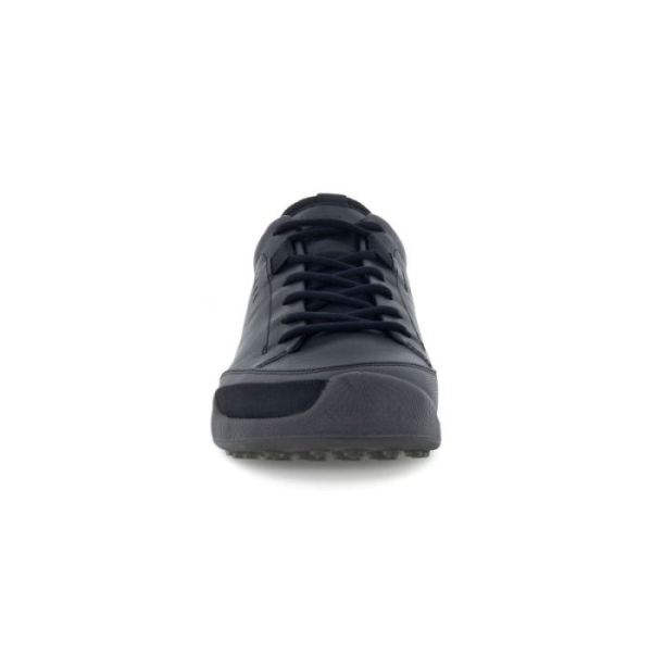 ECCO SHOES -MEN'S GOLF BIOM HYBRID LACED-BLACK/BUFFED SILVER/BLACK