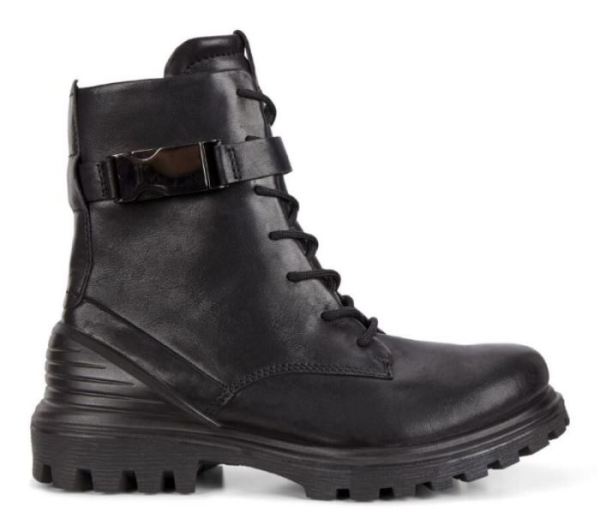 ECCO SHOES -TREDTRAY WOMEN'S MID-CUT BUCKLED BOOT-BLACK