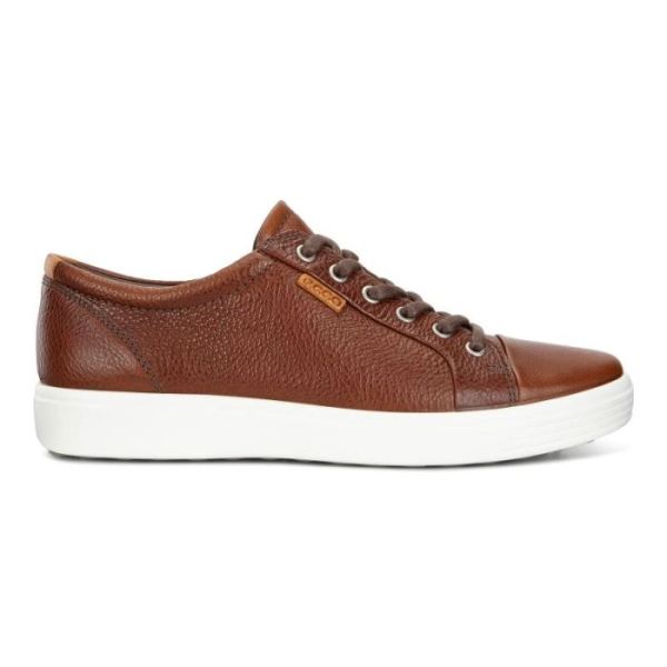 ECCO SHOES -SOFT 7 MEN'S SNEAKER-WHISKY