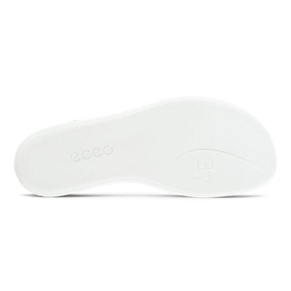 ECCO SHOES -SIMPIL SANDAL FLAT WOMEN'S SANDAL-ALUSILVER/LIMESTONE