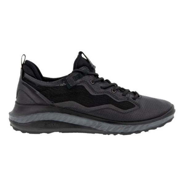 ECCO SHOES -ST.360 MEN'S URBAN SNEAKER-BLACK/BLACK/BLACK